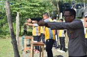 Asah Keterampilan Personel, Polres Demak Gelar Latihan Menembak