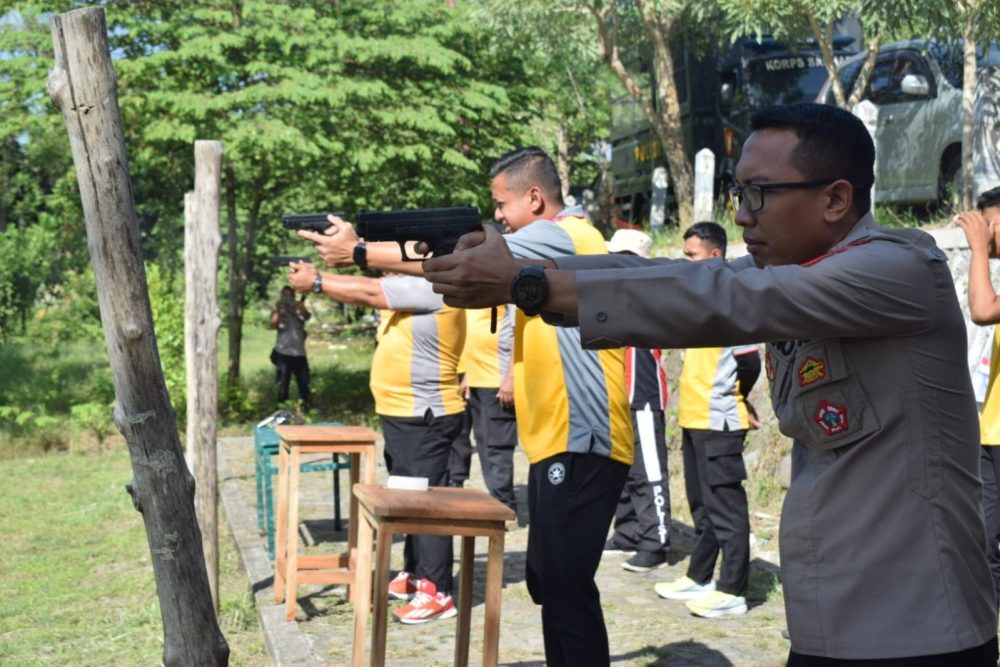 Asah Keterampilan Personel, Polres Demak Gelar Latihan Menembak