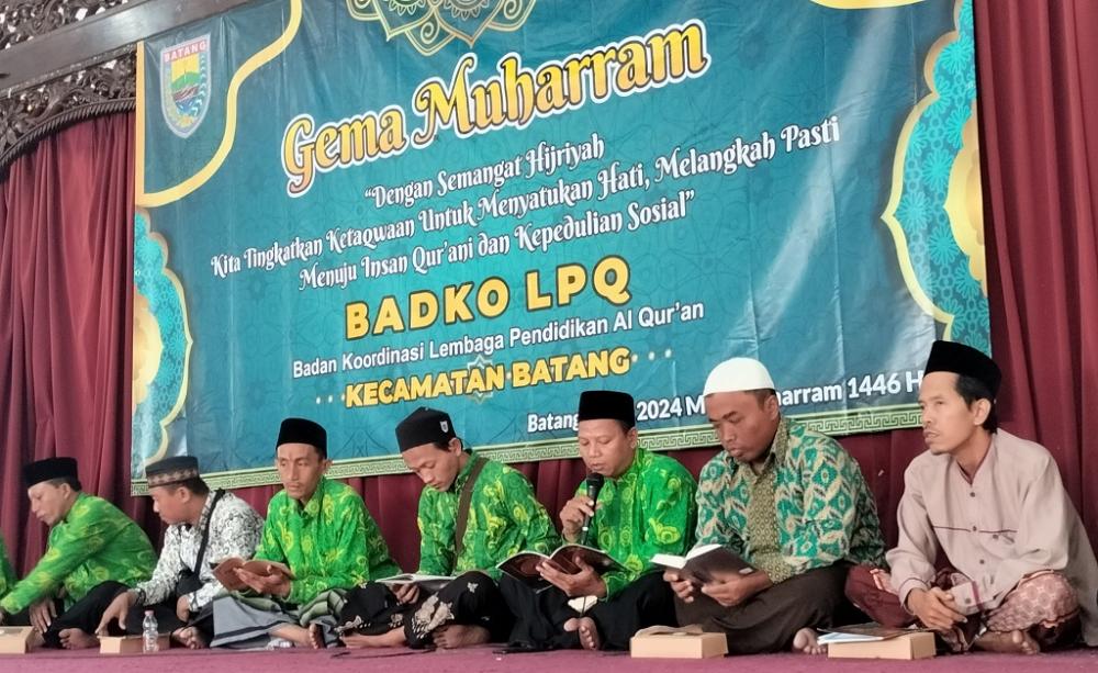 Optimalkan Keilmuan Guru Ngaji, Badkol LPQ Batang Gelar Khotmil Quran