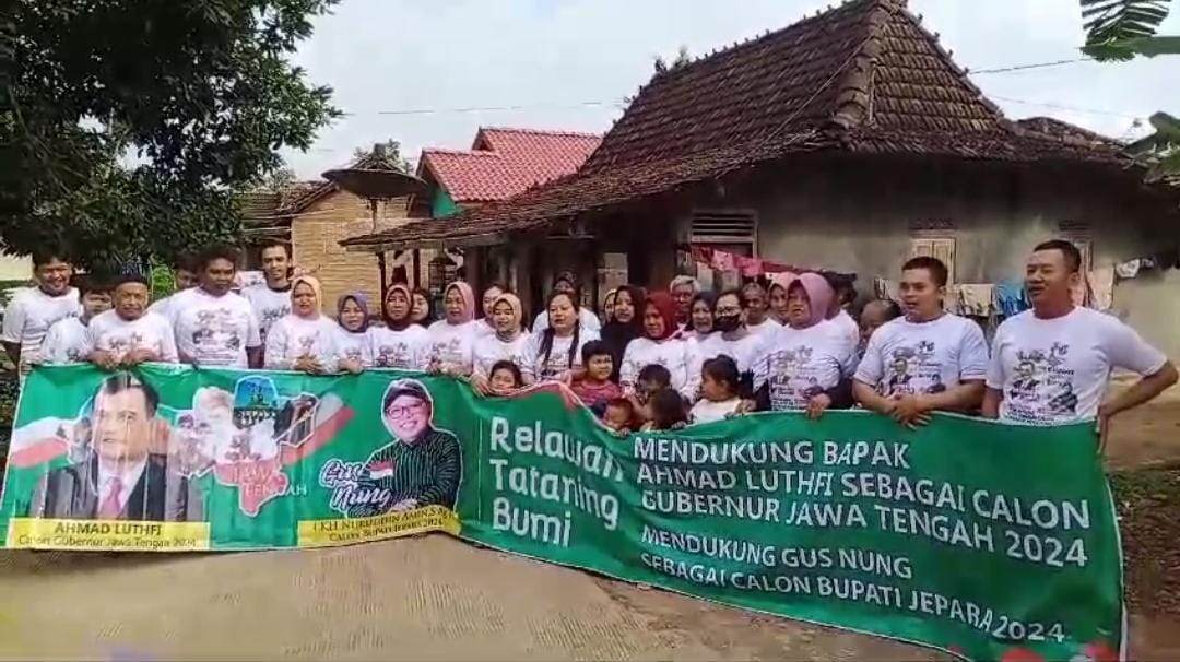 Relawan Tataning Bumi Jepara Deklarasi Dukung Ahmad Luthfi di Pilgub Jateng