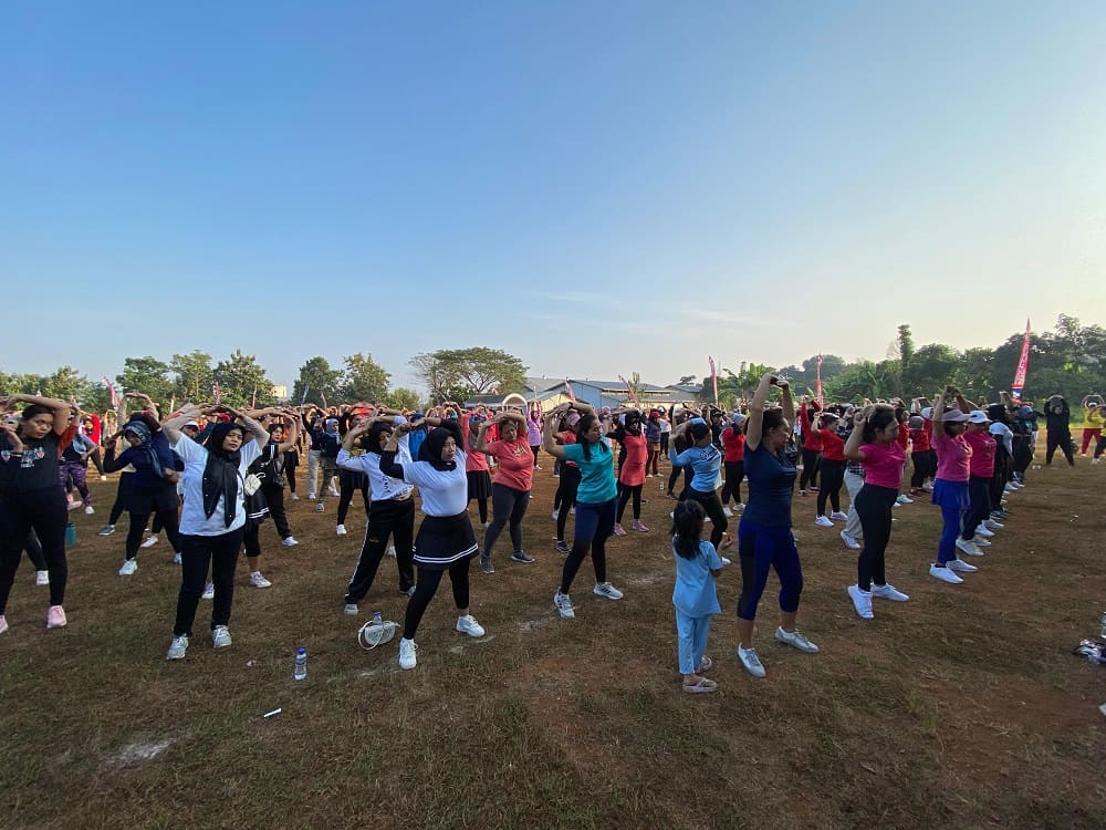 Senam Sehat Warga Rengging Dukung Ahmad Lutfi