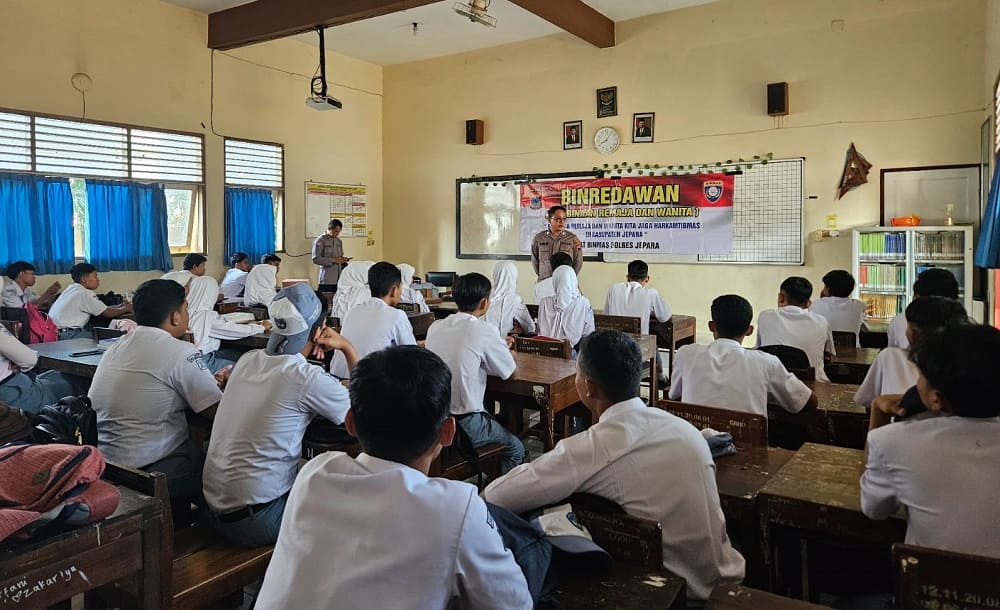 Binredawan Sat Binmas Polres Jepara Datangi SMAN 1 Welahan, Ada Apa?
