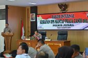 Jelang Operasi Mantap Praja 2024, Polres Jepara Gelar Rakor Internal