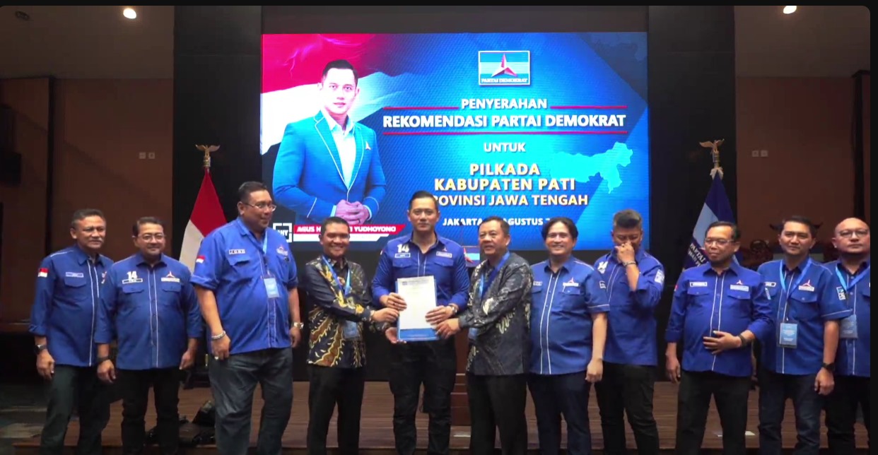 Wahyu-Suharyono Siap Bertarung di Pilkada Pati, Terima Rekom Demokrat dan Didukung Laskar Pelangi