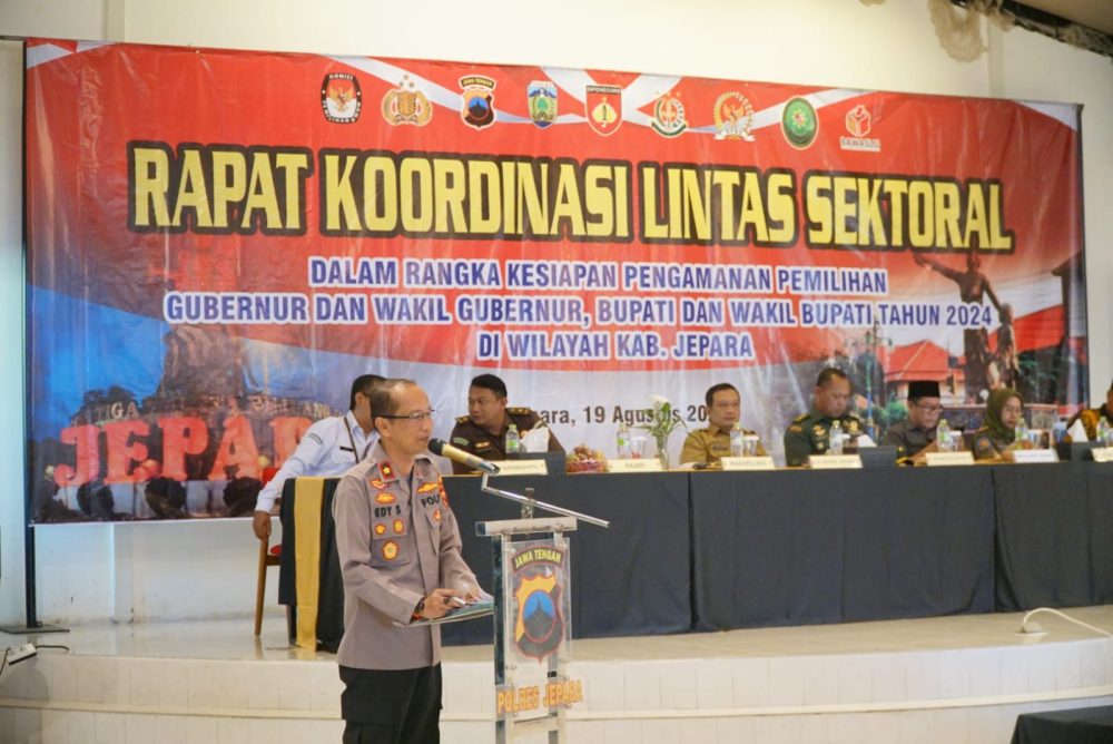 Kuatkan Sinergi Hadapi Tantangan Pilkada 2024, Polres Jepara Gelar Rakor Linsek