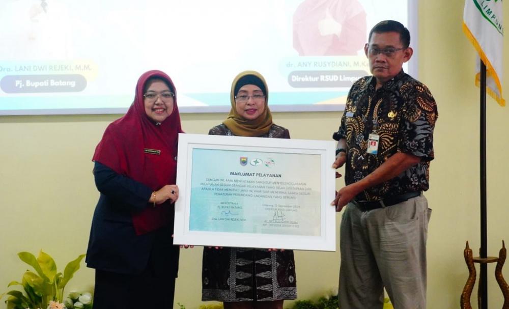 Naik Kelas C, Pj Bupati Batang Dorong RSUD Limpung Tingkatkan Yankes