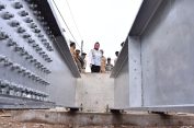 Tinjau Proyek Jembatan Weru, Bupati Sukoharjo Targetkan Rampung Akhir Tahun