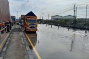 Banjir Rob Sayung Ganggu Aktivitas Warga dan Pengguna Jalan