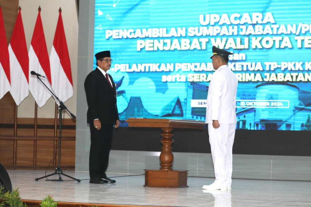 Lantik Pj Wali Kota Tegal, Nana Sudjana Minta Tekan Inflasi dan Gerus Prevalensi Stunting