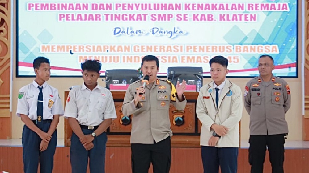 Penyuluhan Kenakalan Pelajar, Ini pesan Kapolres Klaten
