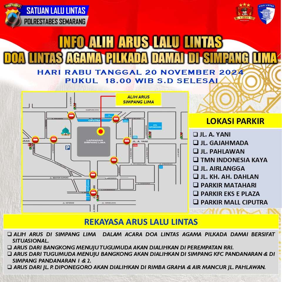Doa Bersama Bareng Gus Iqdam, Polda Jateng Siapkan Rekayasa Lalu Lintas