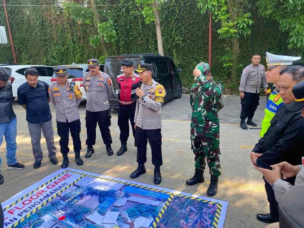 Ratusan Personel Gabungan Amankan Debat Kedua Pilbup Jepara 2024