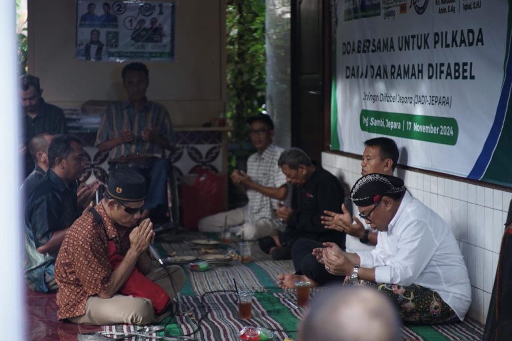 Sesaat Sebelum Debat Ketiga, Ternyata Ini yang Dilakukan Jaringan Difabel Jepara