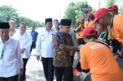 Pj Gubernur Dampingi Wapres Apel Kesiapsiagaan Baznas, Ingatkan Masyarakat Waspada Bencana