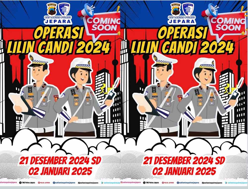 Pengamanan Nataru, Polres Jepara Siap Gelar Operasi Lilin Candi 2024