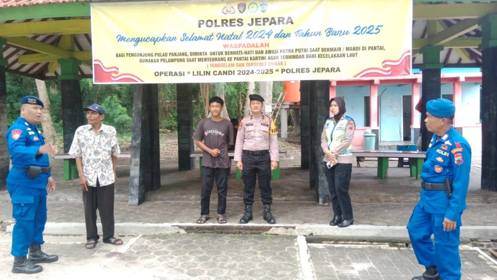 Libur Akhir Tahun, Polres Jepara Siagakan Personel di Objek Wisata