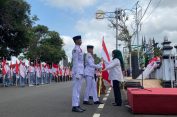 Haul Kiai Surgi, Ribuan Pasukan Kirab Bentangkan Bendera Merah Putih Raksasa