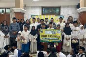 Ratusan Siswa SDN Proyonanggan 5 Batang Berikan Donasi Warga Terdampak Banjir