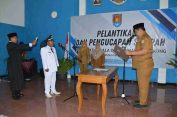 Penjabat Bupati Cilacap Lantik Pj Kades Kubangkangung