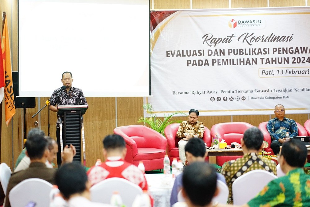 Bawaslu Pati Gelar Rakor Evaluasi dan Publikasi Pengawasan Pemilu