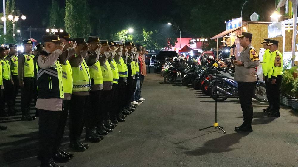 Antisipasi Kemacetan dan Tindak Kriminal, Polres Blora All Out Amankan Malam Takbir