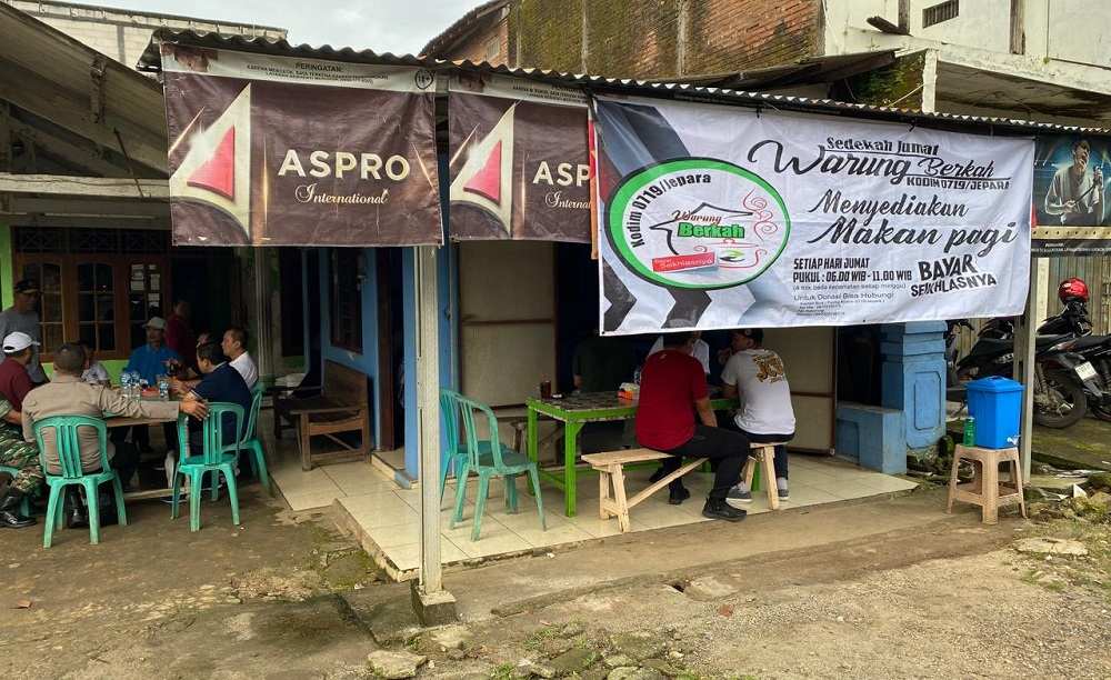 Dukung UMKM dan Semangat Bersedekah, Kodim Jepara Gelar Program Warung Berkah
