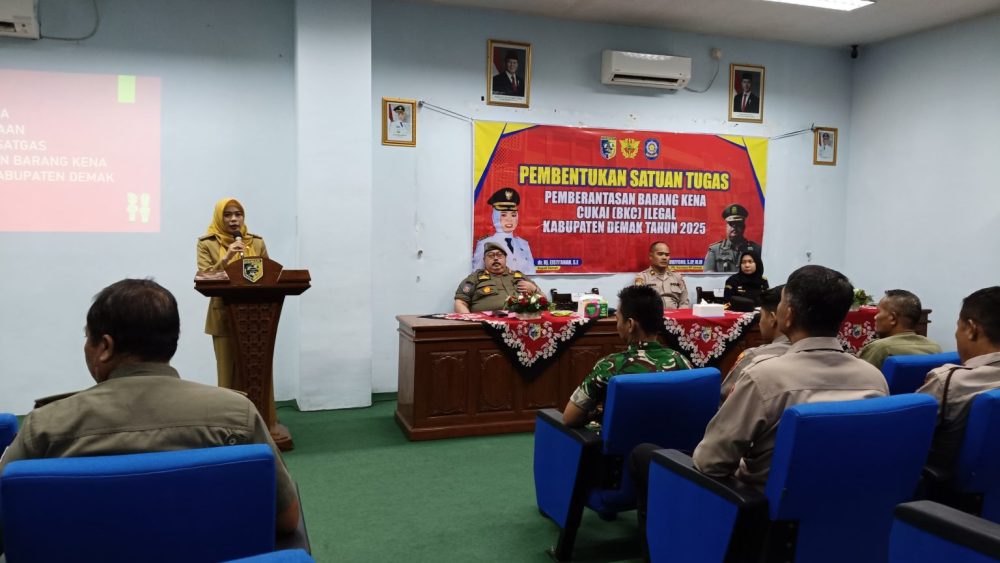 Satgas Pemberantasan BKC Ilegal Demak Diresmikan, Bupati Instruksikan Ini