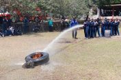 Ratusan Pelajar Ikuti Simulasi Penanganan Kebakaran