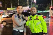 Polres Klaten dan Polda DIY Optimalkan Kelancaran Arus Mudik di Simpang Tiga Candi Prambanan