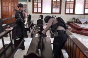 Jelang Jumat Agung, Polres Jepara Sterilisasi Gereja