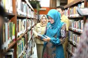 Sambangi Perpusda, Bunda Literasi Jawa Tengah Ajak Ngobrol Pengunjung