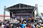 Peringati May Day, Ribuan Buruh Demak Ikuti Jalan Sehat