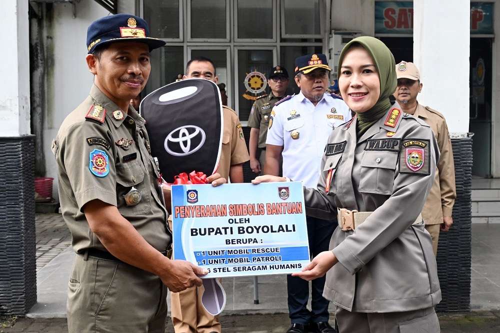 Peringati HUT Ke-75, Satpol PP Boyolali Gelar Apel Pagi