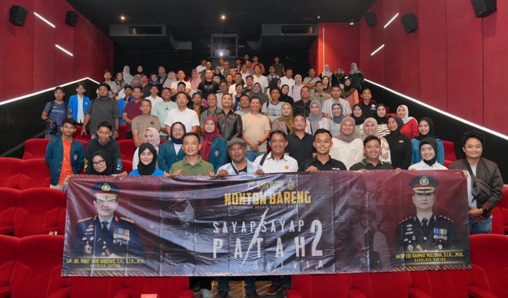 Polres Batang Gelar Nobar Sayap Sayap Patah 2