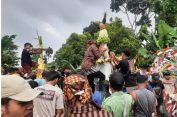 Berebut Berkah, Bukan Berkelahi, Gunungan Ludes Diserbu Warga di Sedekah Bumi Pati