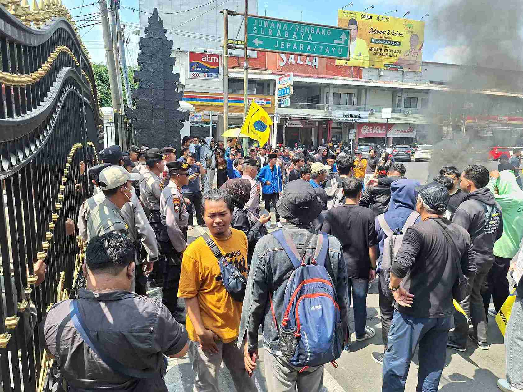 PMII Pati Demo Kenaikan PBB, Sampaikan Empat Tuntutan