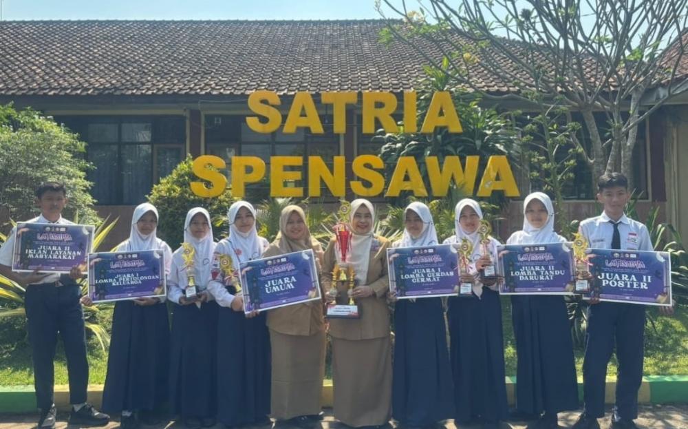 Latisadya 2025, SMPN 1 Warungasem Raih Juara Umum Kompetensi Dasar PMR