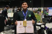 Limbah Mebel Bawa Rivaldo Raih Medali pada Ajang Internasional di Jepang