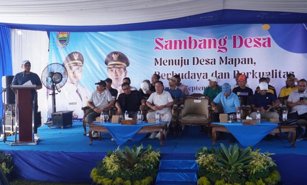 Sambangi Desa Jatisari, Bupati Faiz: Kemajuan Batang Harus Berawal dari Desa