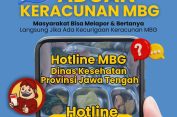 Pemprov Jateng Buka Hotline Aduan Kasus Keracunan Menu MBG, Catat Nomornya