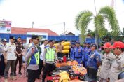 Polres Jepara Gelar Apel Sarana Prasarana Penanggulangan Bencana Alam
