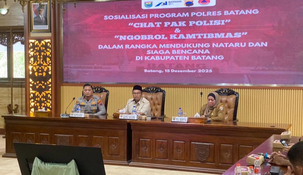 Polres Batang Luncurkan Chat Pak Polisi dan Ngobrol Kamtibmas