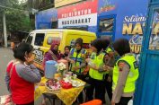 Mobil Ayem Polres Klaten Sajikan Makanan Hingga Pijat bagi Pemudik Nataru