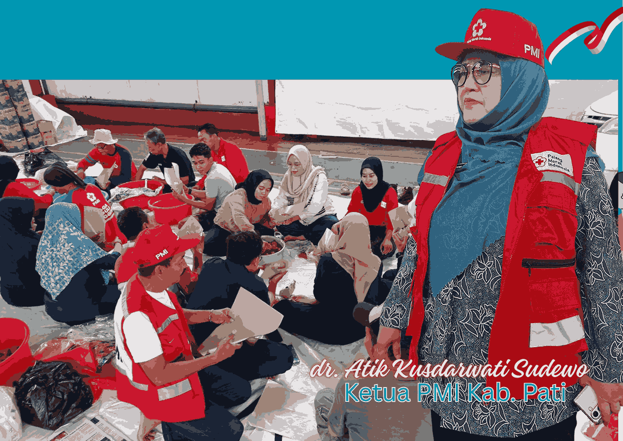 PMI Kabupaten Pati Dirikan Dapur Umum dan Distribusikan Bantuan Makanan untuk Korban Banjir