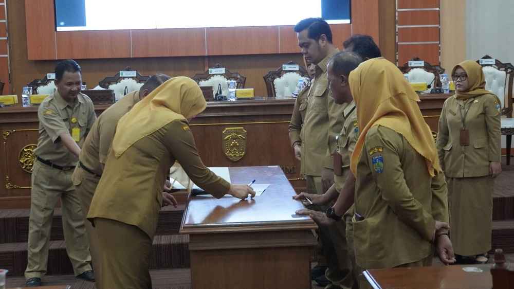 Bupati Jepara dan Perangkat Daerah Tandatangani Perjanjian Kinerja Tahun 2026